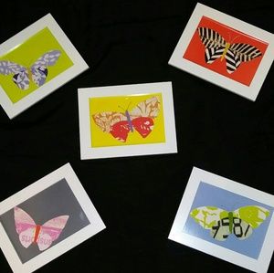 5 piece butterfly home or office decor